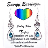 Blue Topaz Energy Earrings