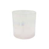 6" A+10 Great Salt Lake Salt, Platinum, Pink Aura Gold (Base) Frosted Base 117285 Crystal Tones Bowl