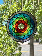 Stained Glass Lotus Mandala