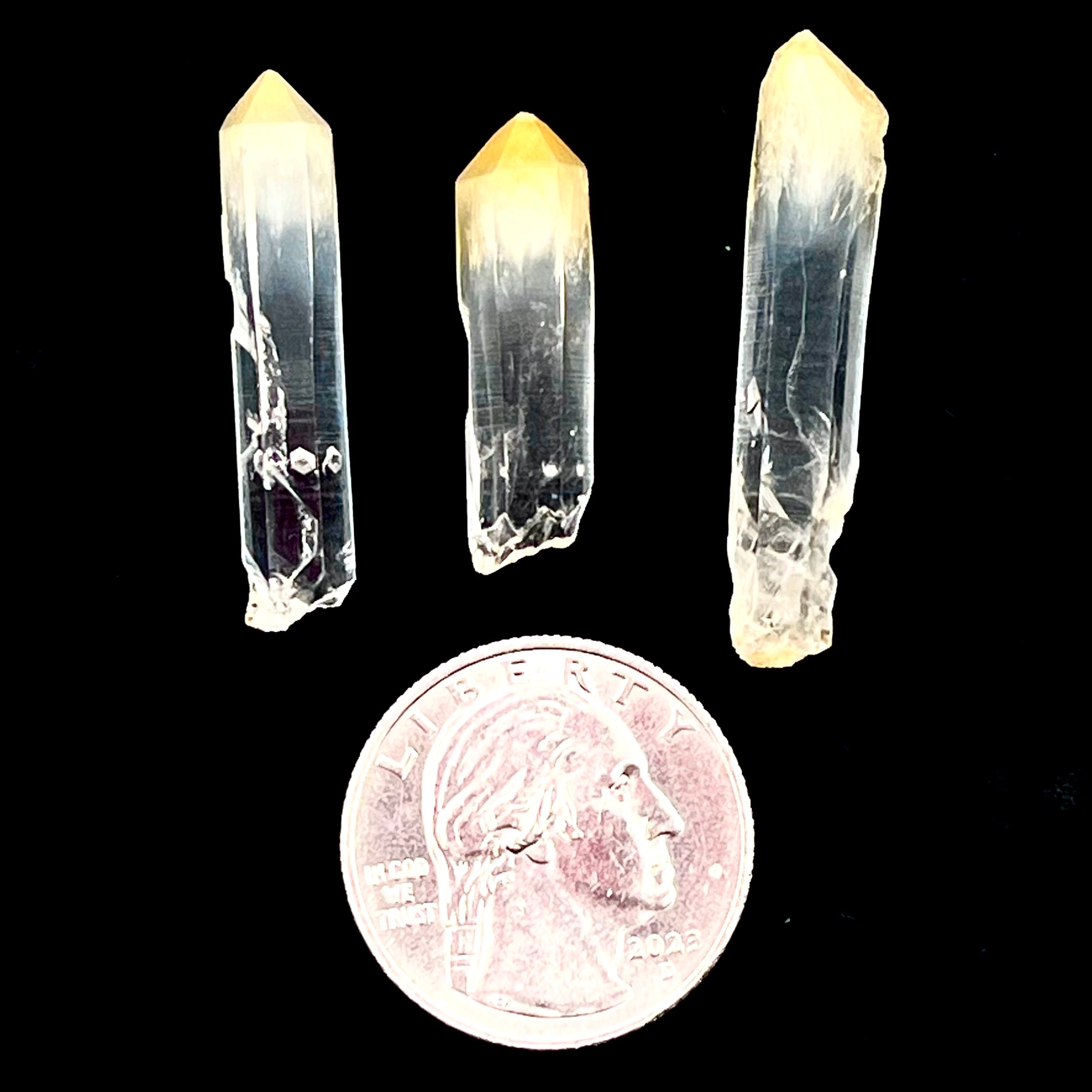 Columbian Lemurian Points- Rare Mango Tip