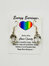 Clear Quartz Energy Earrings
