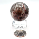 1.5” Gorgeous Smoky Quartz Sphere w/ Hematite
