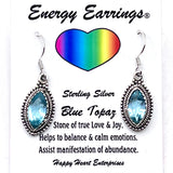 Blue Topaz Energy Earrings