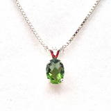 7x5mm Oval Cut Moldavite Necklace- Paul Jensen Signature Collection
