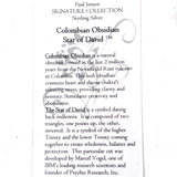 Colombian Obsidian Star of David Necklace- Paul Jensen Signature Collection