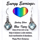 Blue Topaz Energy Earrings