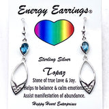Blue Topaz Energy Earrings