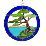 Stained Glass Cypress Tree Mini