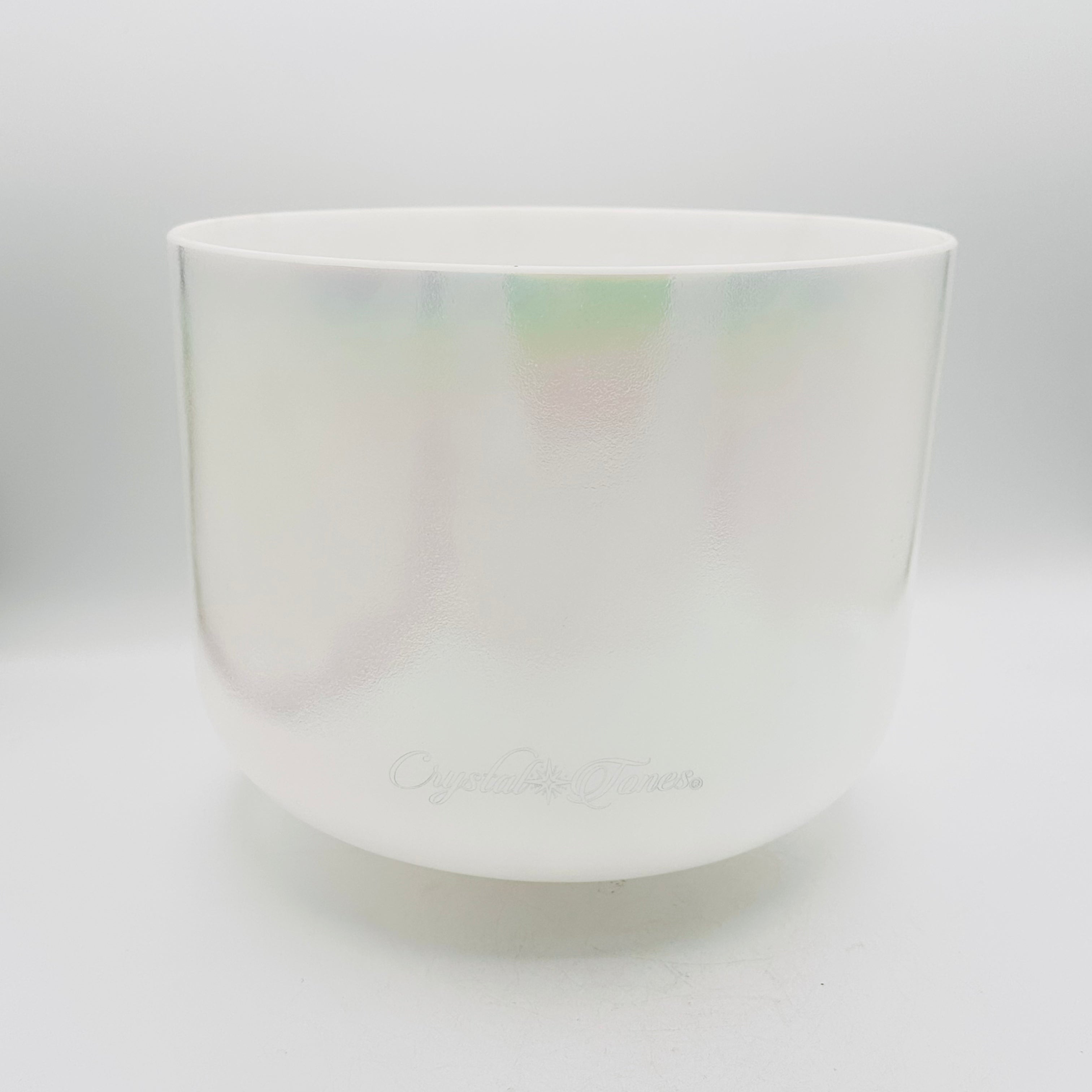 10" F#-10 Mother of Platinum Frosted Inside 134390 Crystal Tones Bowl