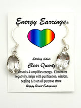 Clear Quartz Energy Earrings