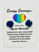 Azurite Malachite Energy Earrings