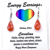 Carnelian Energy Earrings