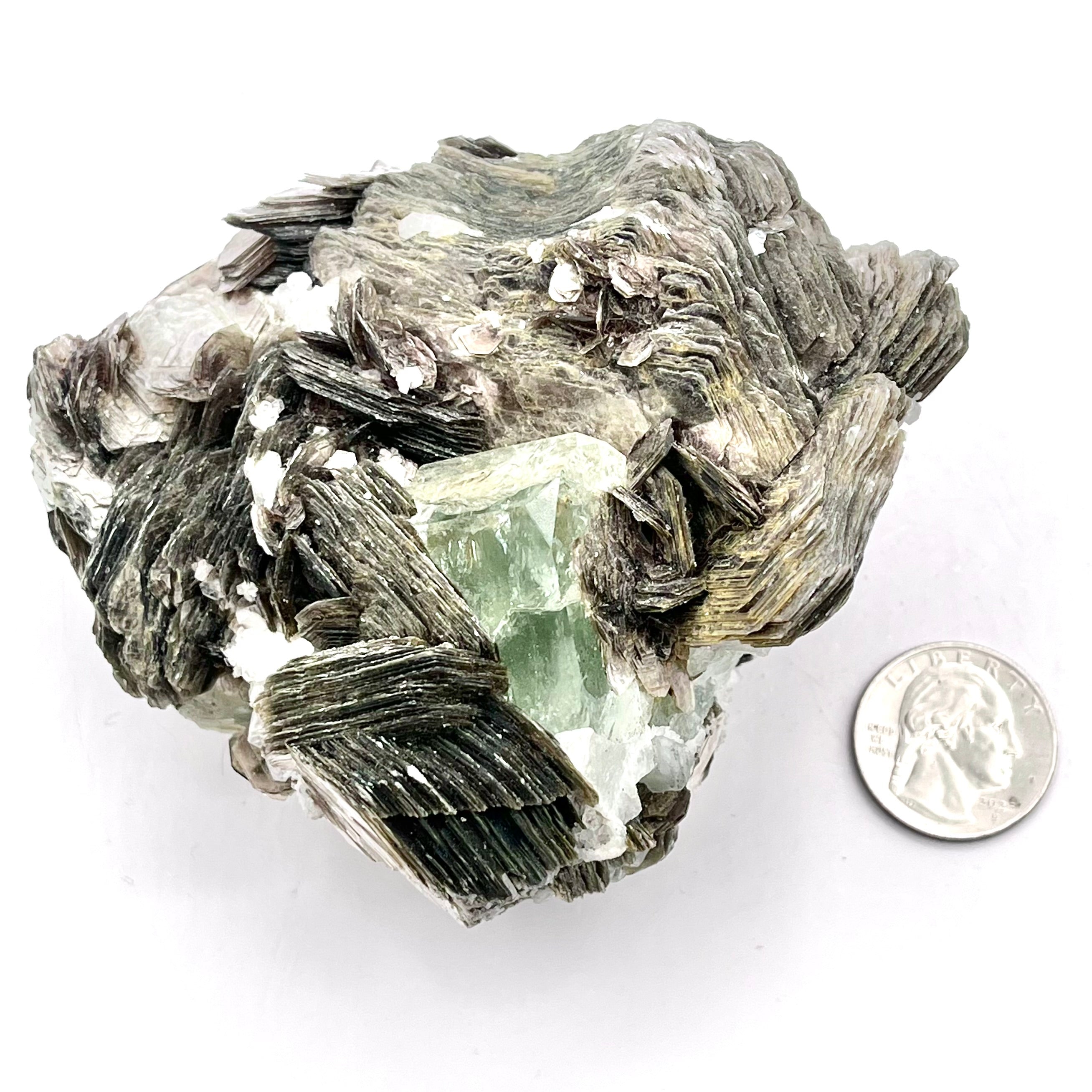 Incredible Aquamarine Beryl in Mica & Clevelandite