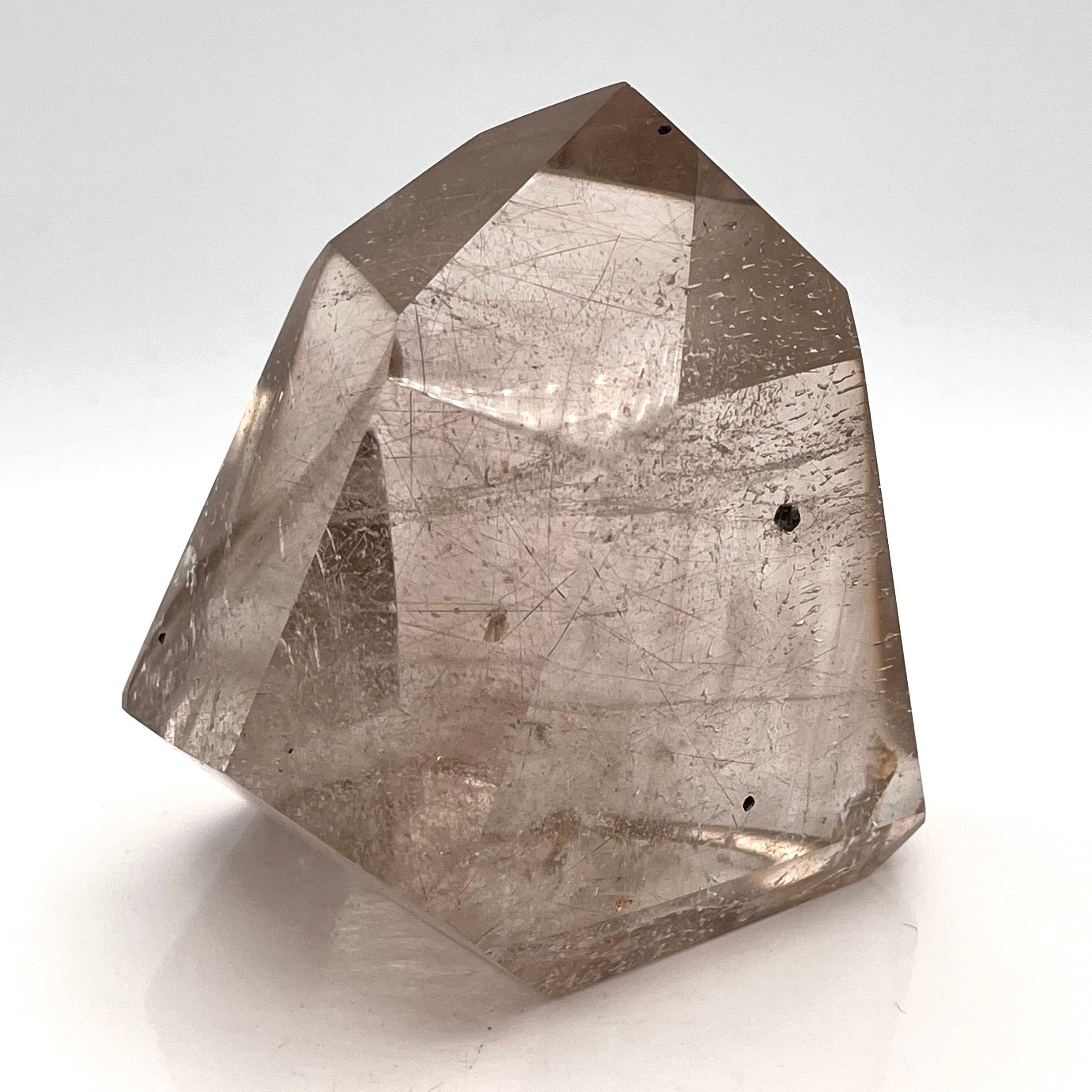 Stunning Silver Rutilated Quartz Polished Point