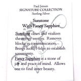 Sunstone w/ Fancy Sapphire Necklace- Paul Jensen Signature Collection