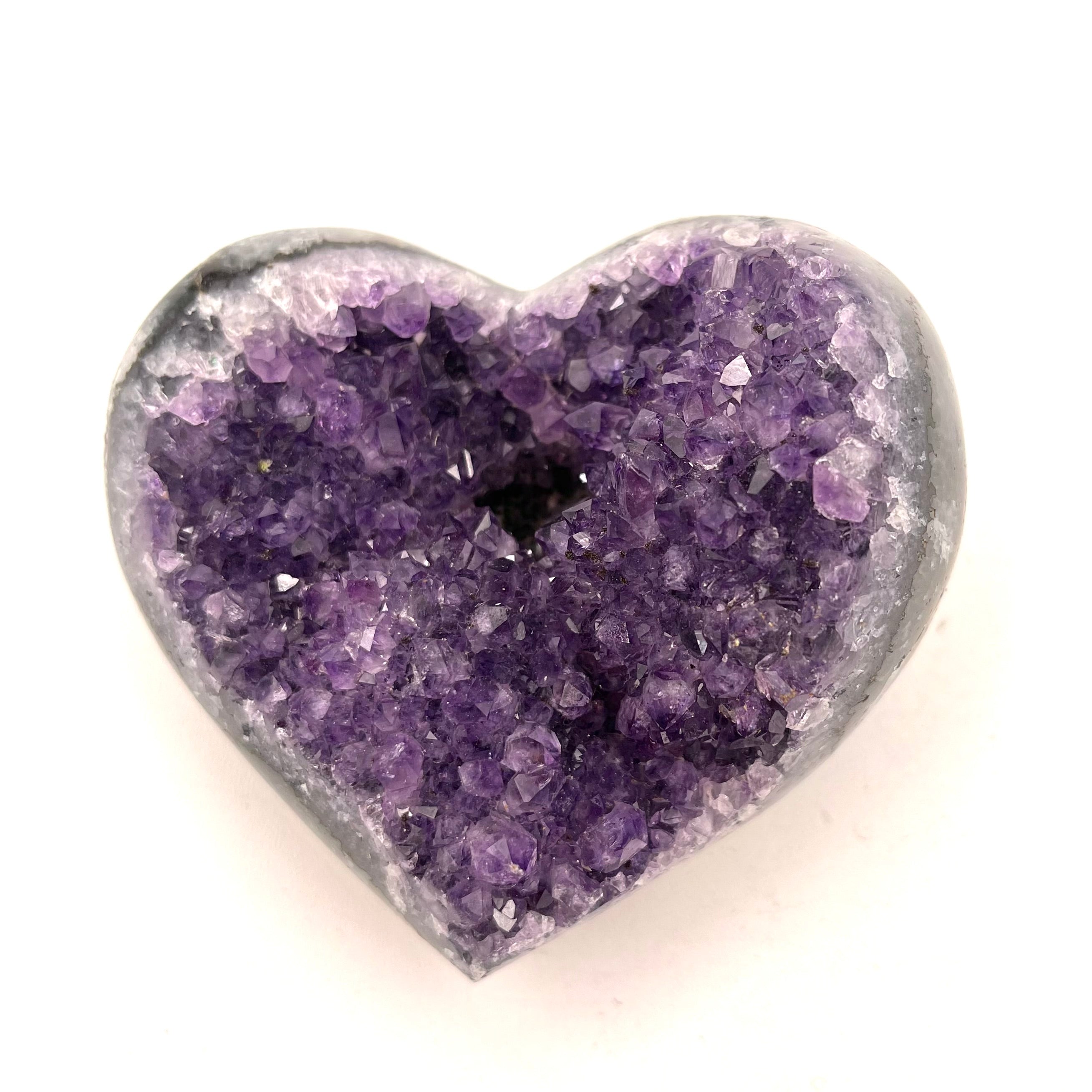 Amethyst Druzy Heart