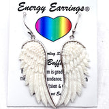 Carved Buffalo Bone Energy Earrings