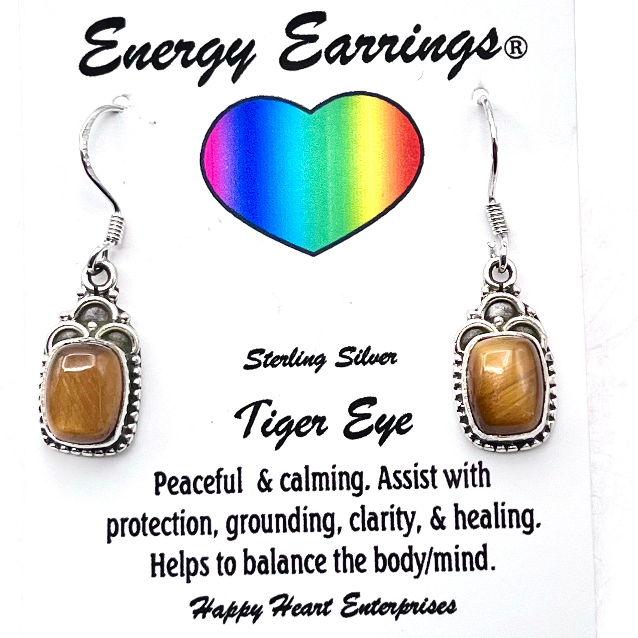 Tiger Eye Energy Earrings