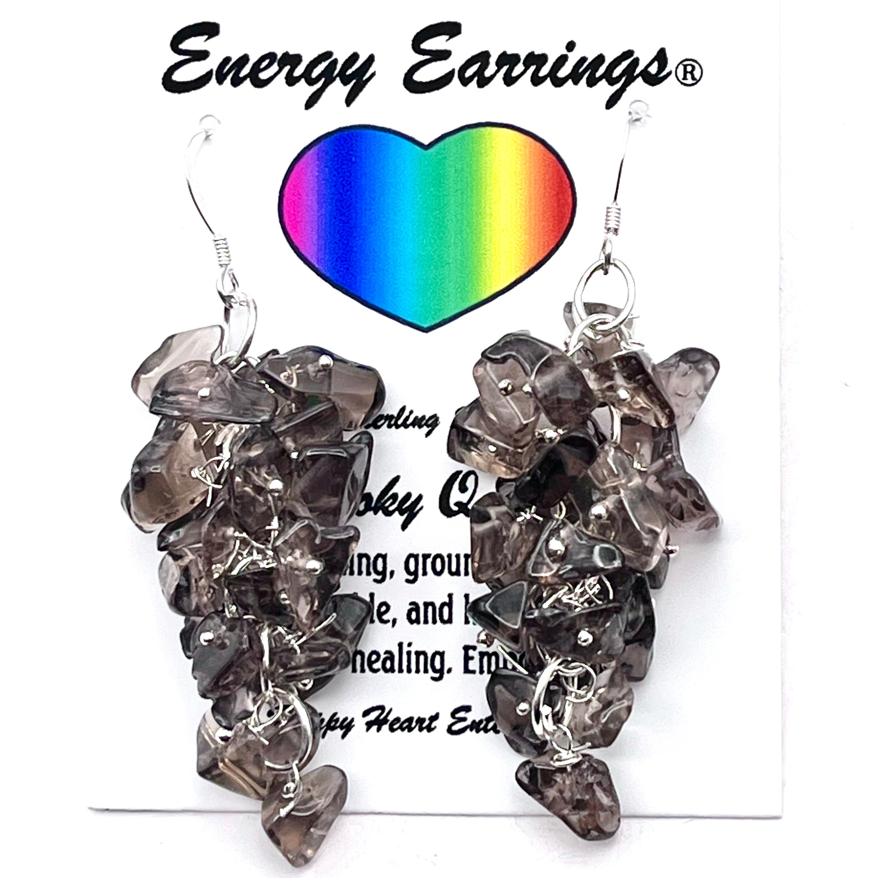Smoky Quartz Energy Earrings