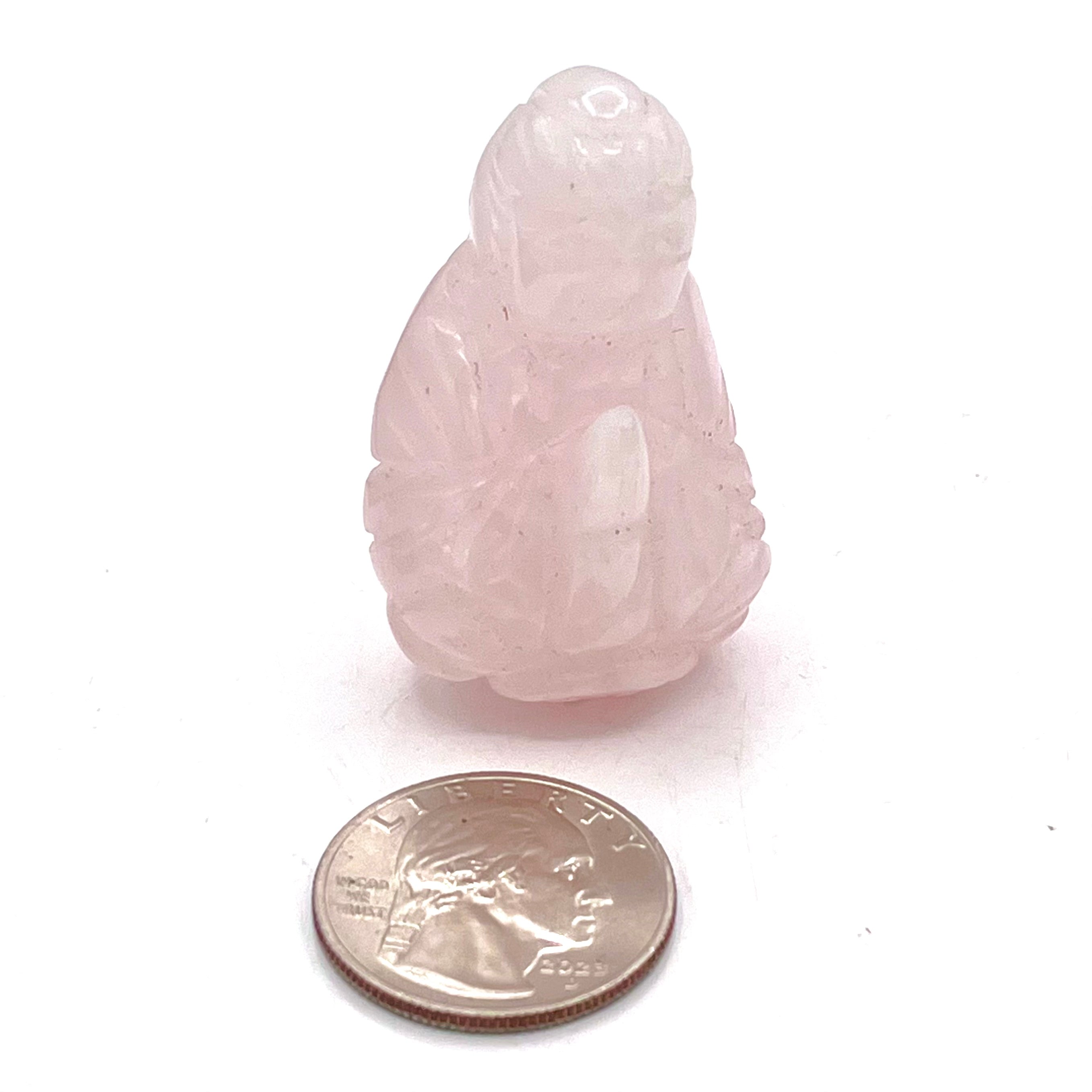 Rose Quartz Quan Yin Mini Statues