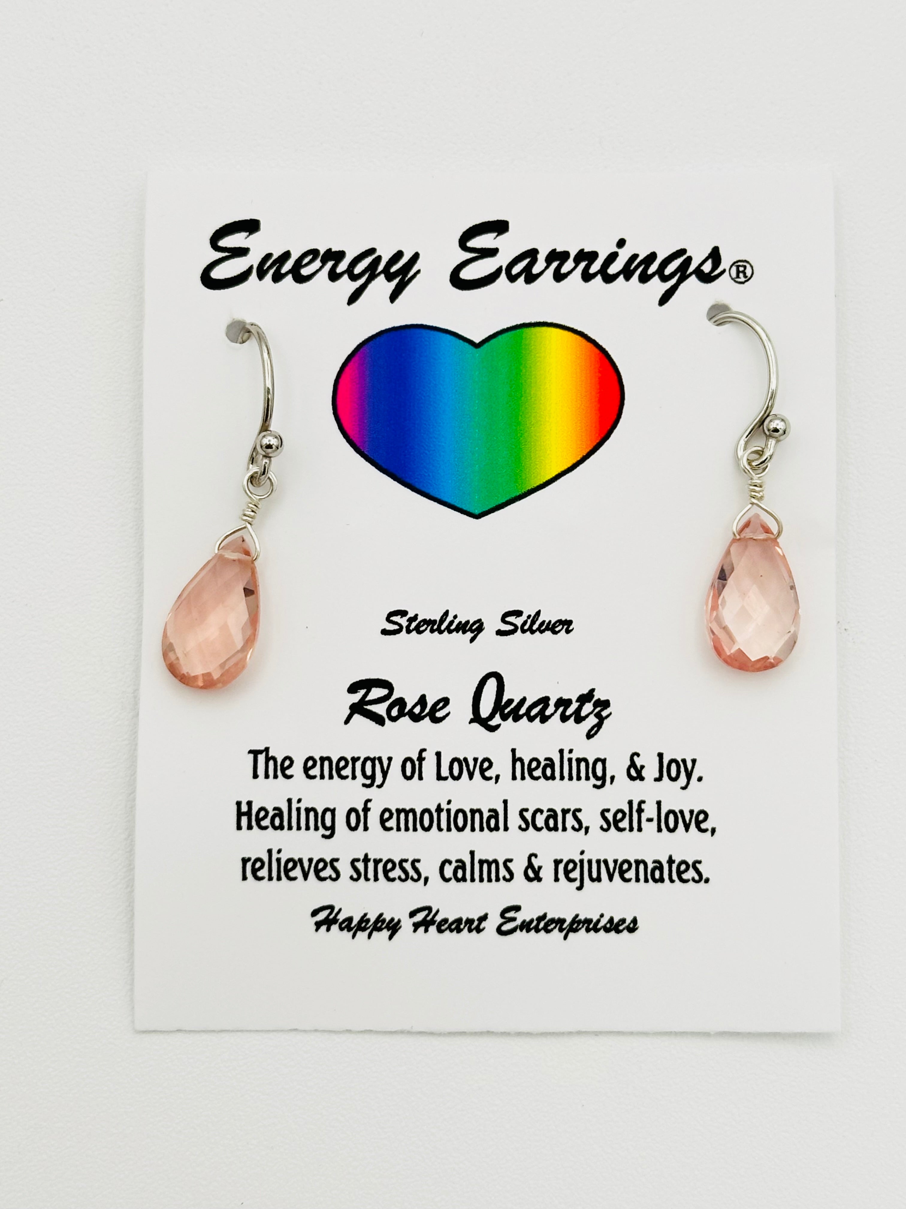 Rose Quartz Energy Earrings