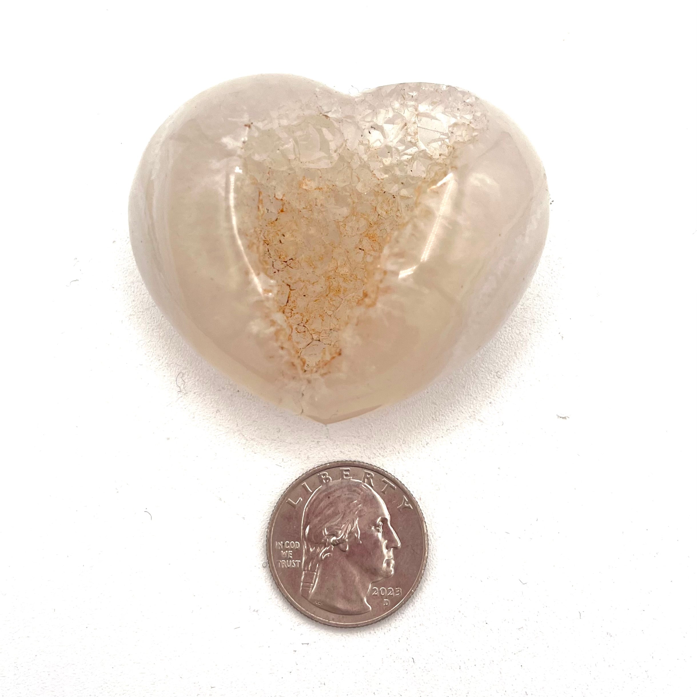 Agate Druze Hearts- Small