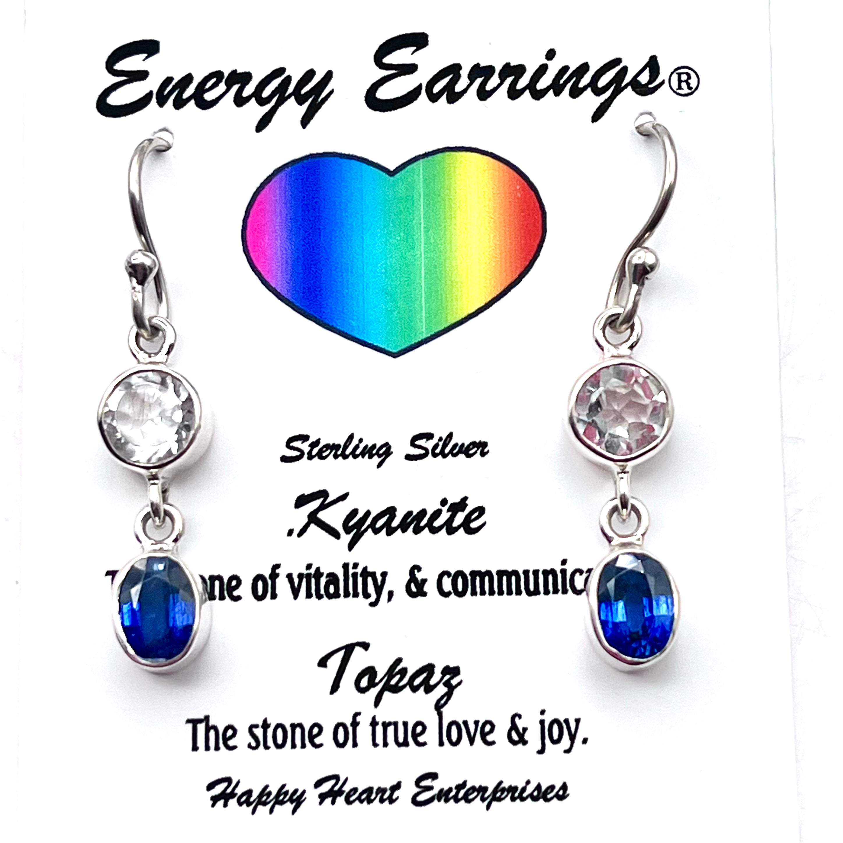 Kyanite& Topaz Energy Earrings
