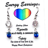 Kyanite& Topaz Energy Earrings
