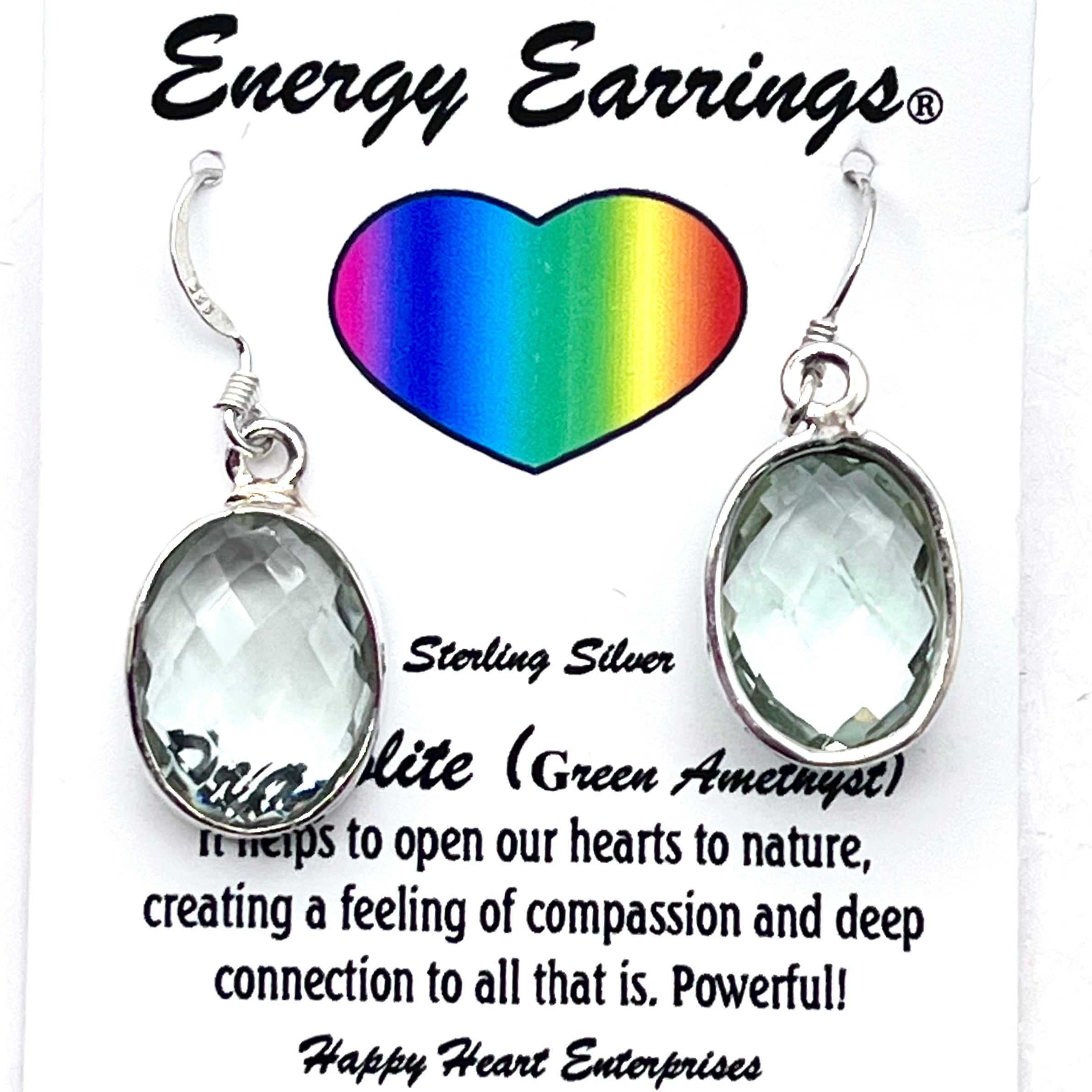 Prasiolite Energy Earrings