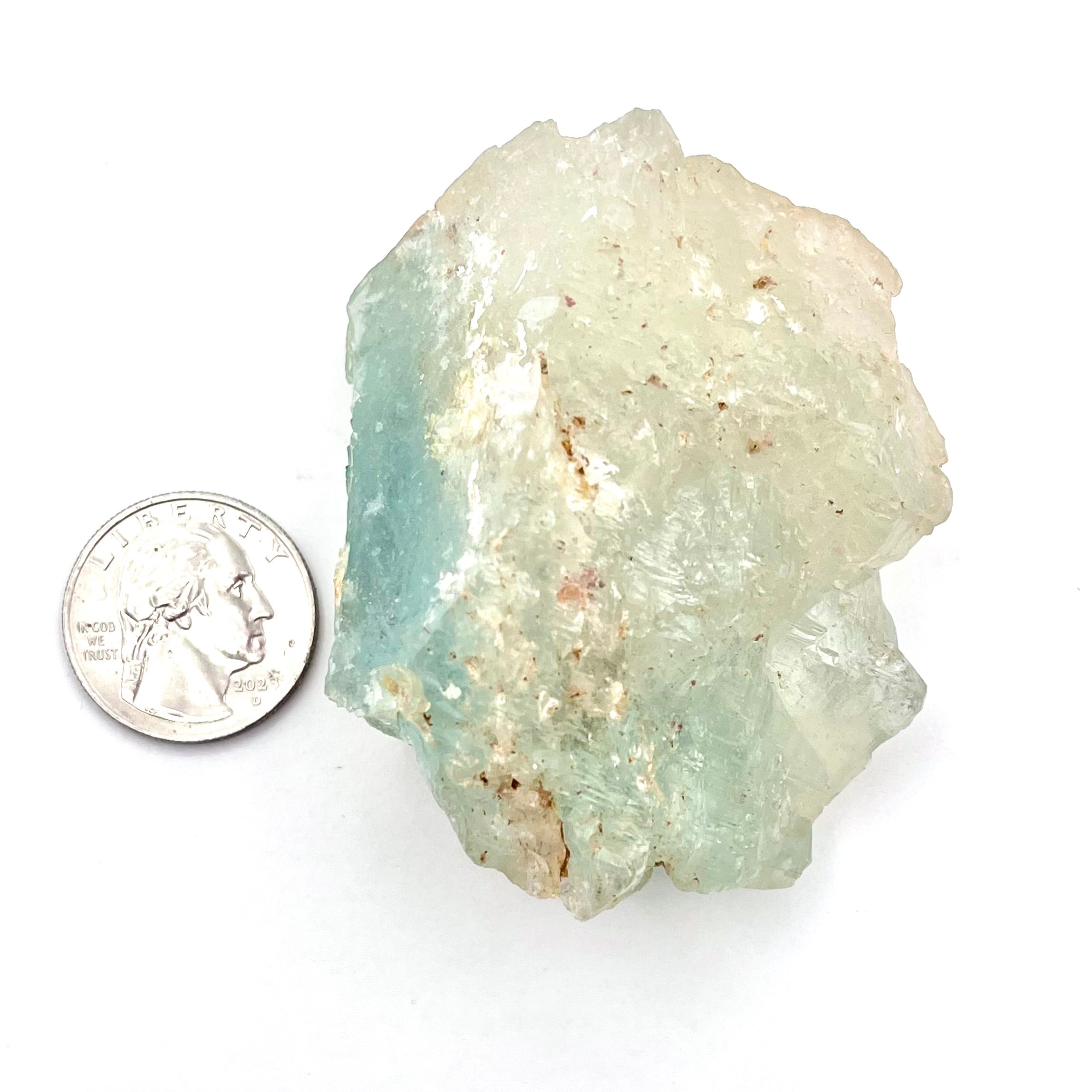 Stunning High Quality Raw Aquamarine w/ 1 Polished Face