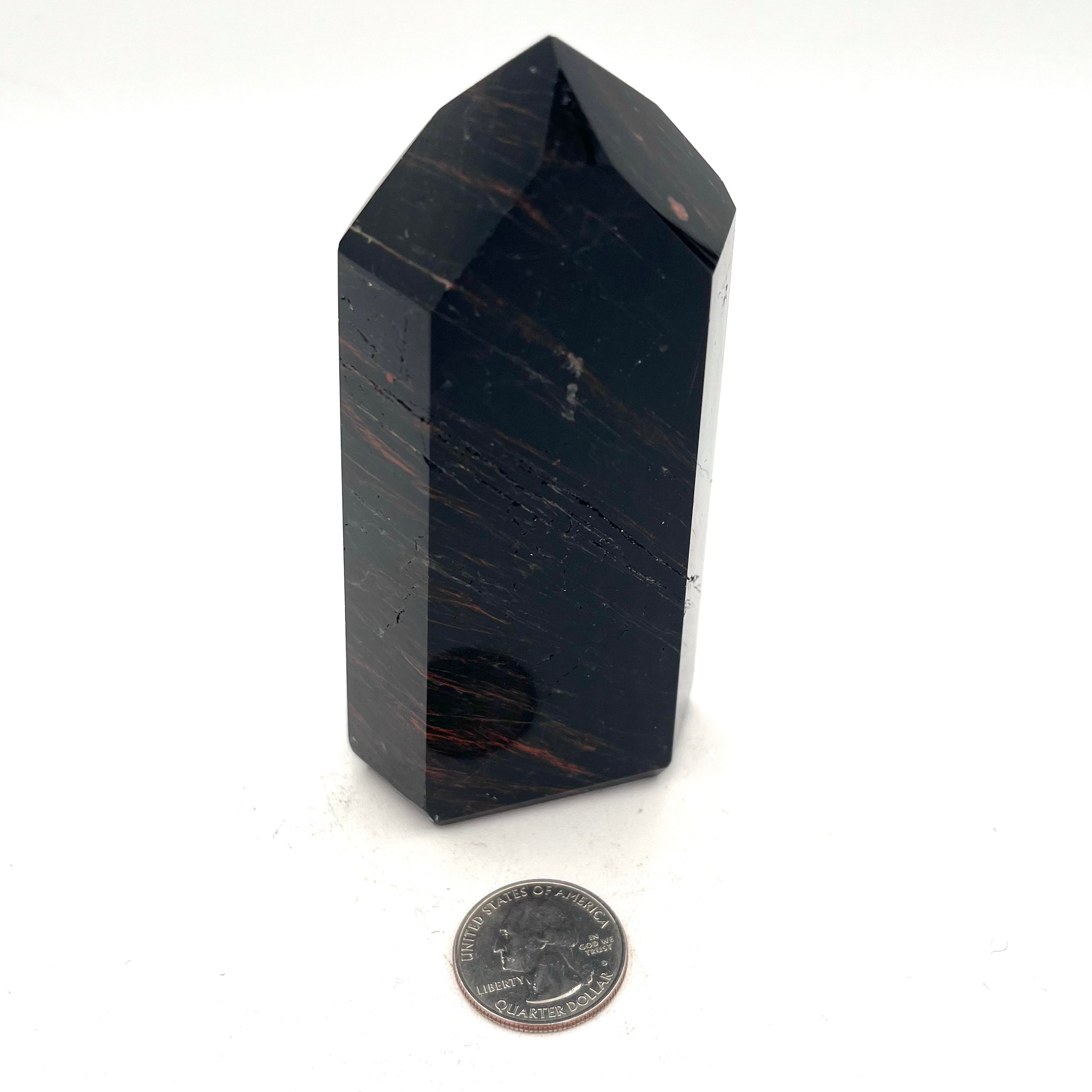 Black Tourmaline Hematite Tower