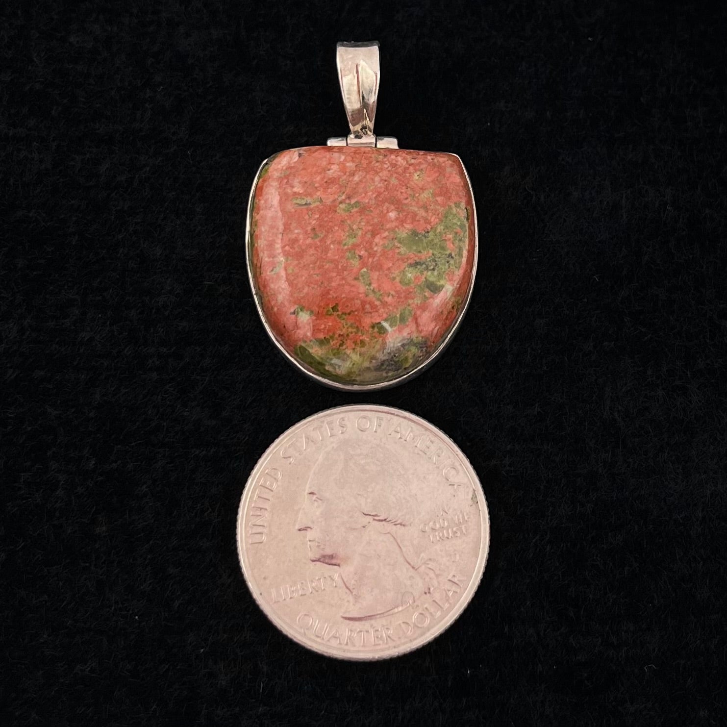 Unakite Jasper Pendant