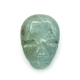 Green Quartz Skull Palmstone