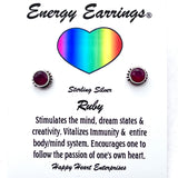 Ruby Energy Earrings