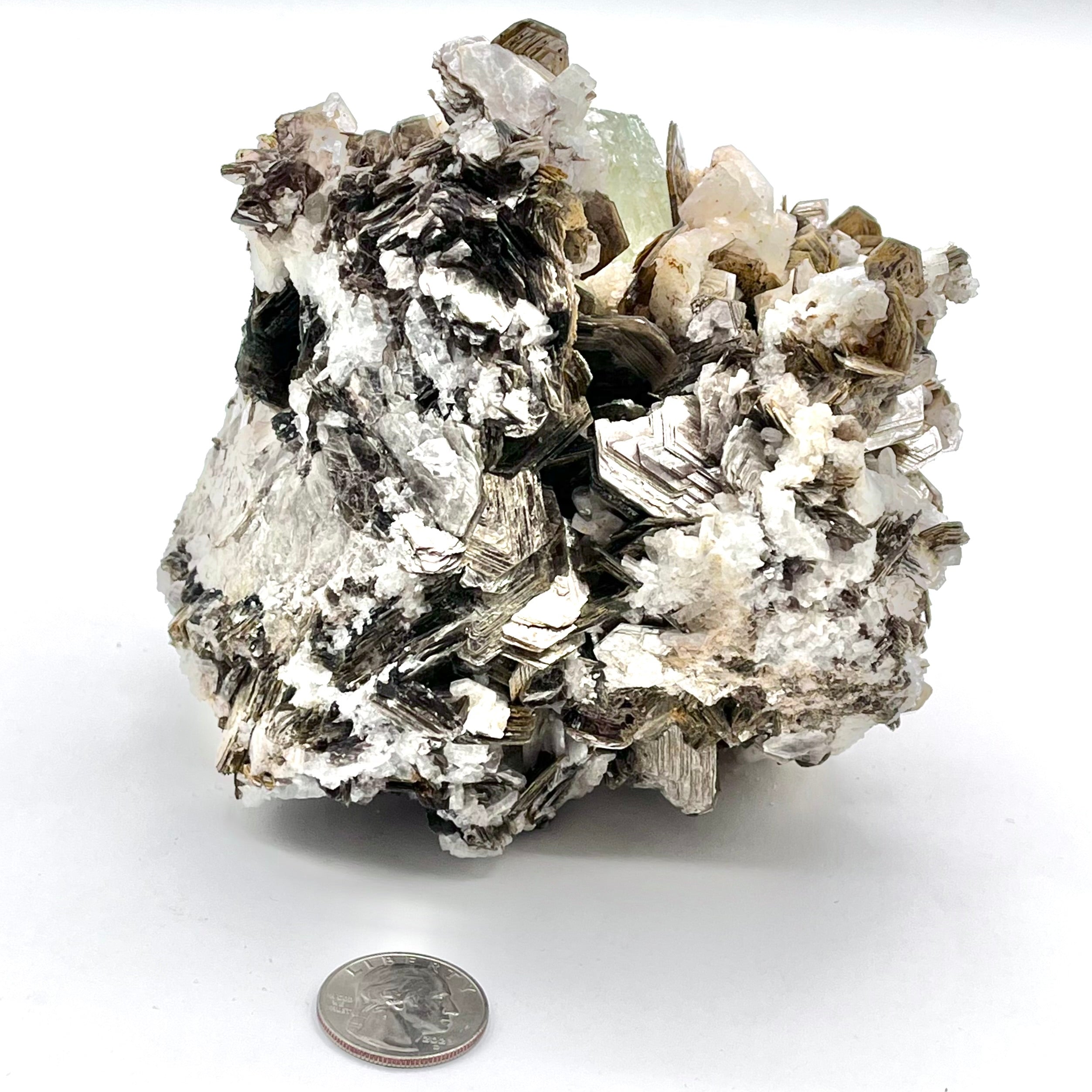 Exquisite Aquamarine Cluster w/ Mica & Clevelandite