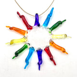 Stained Glass Rainbow Sun- From Mexico