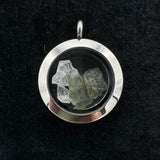 Moldavite and Phenacite Pendant