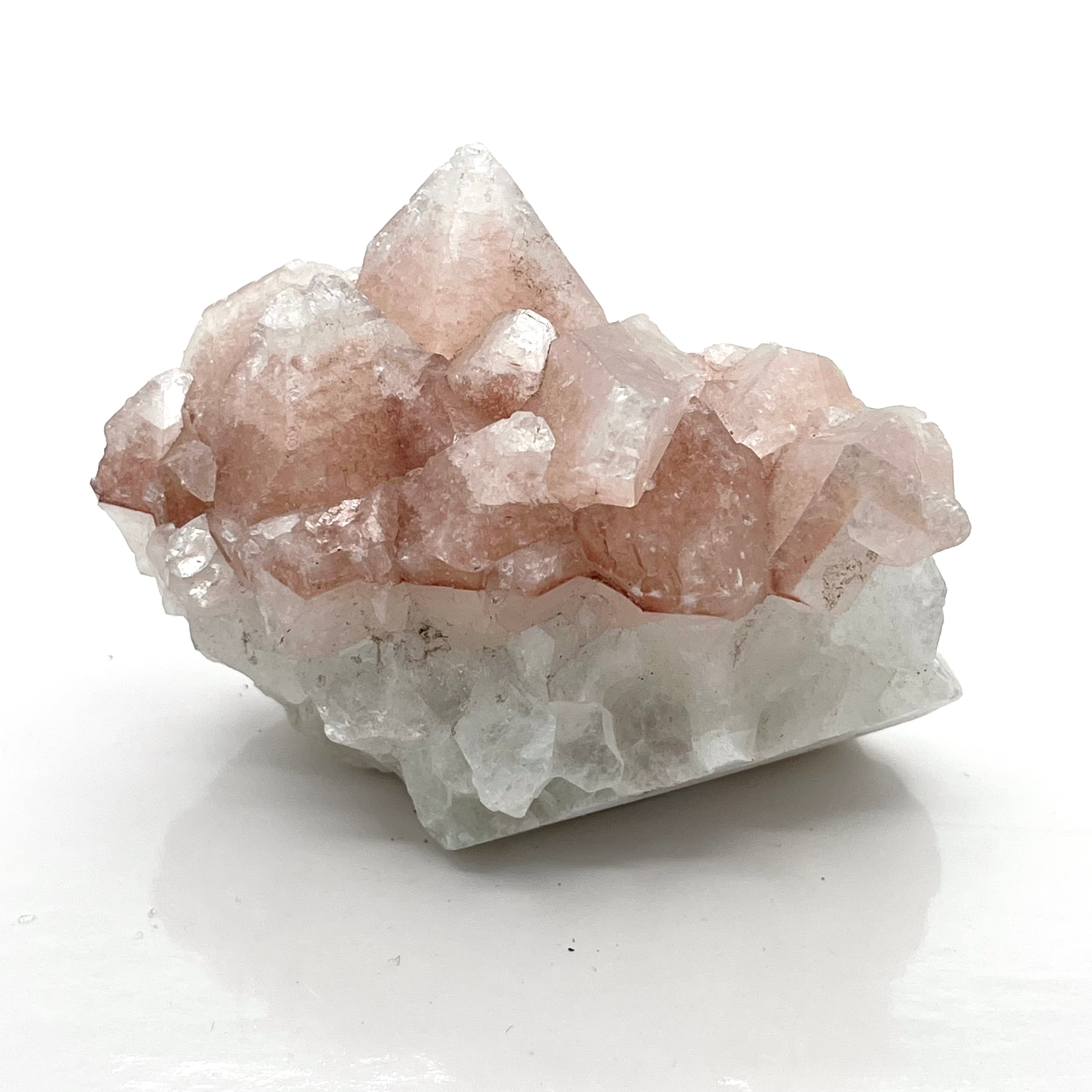 Apophyllite Cluster w/ Pink Chalcedony