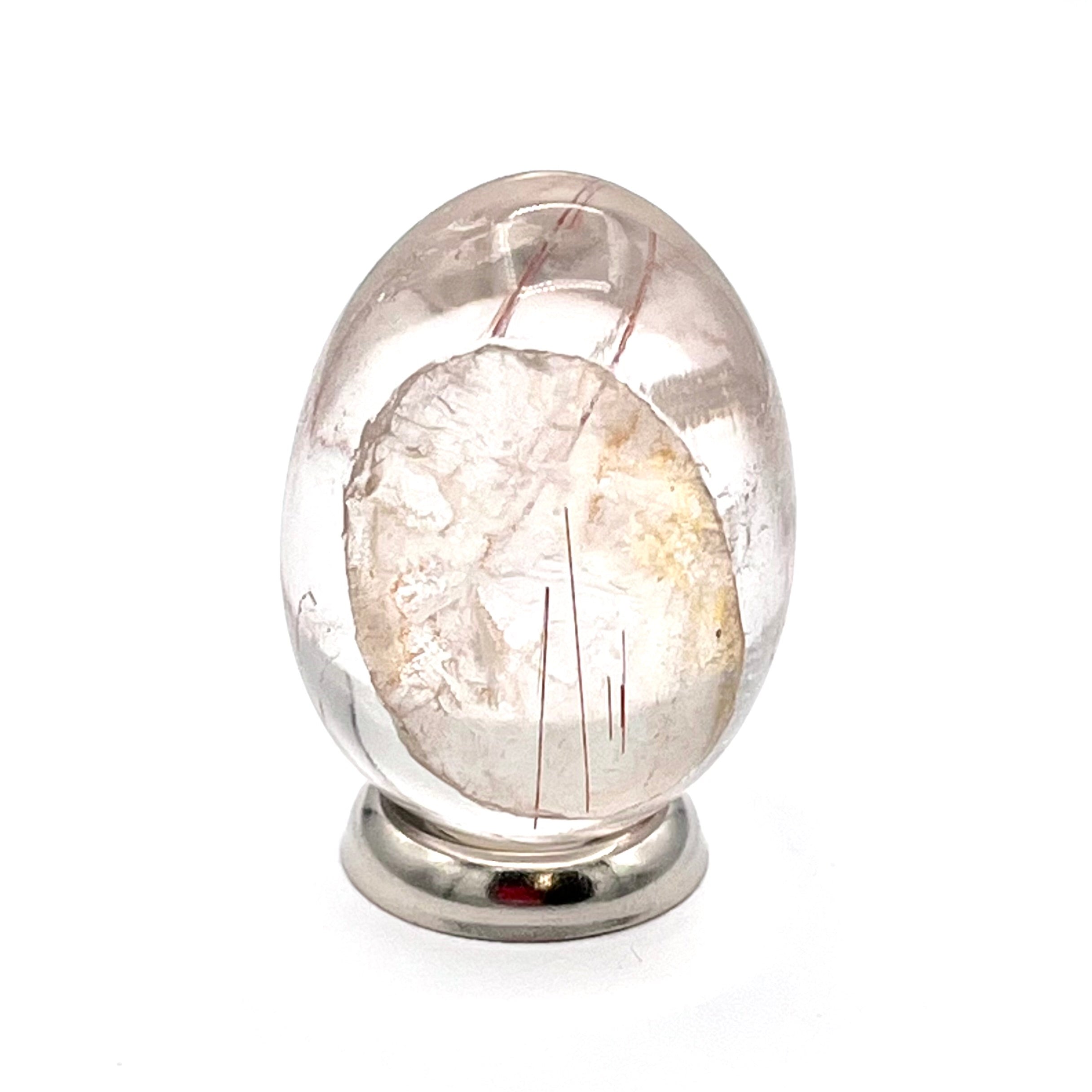 Clear Rutilated Quartz Egg