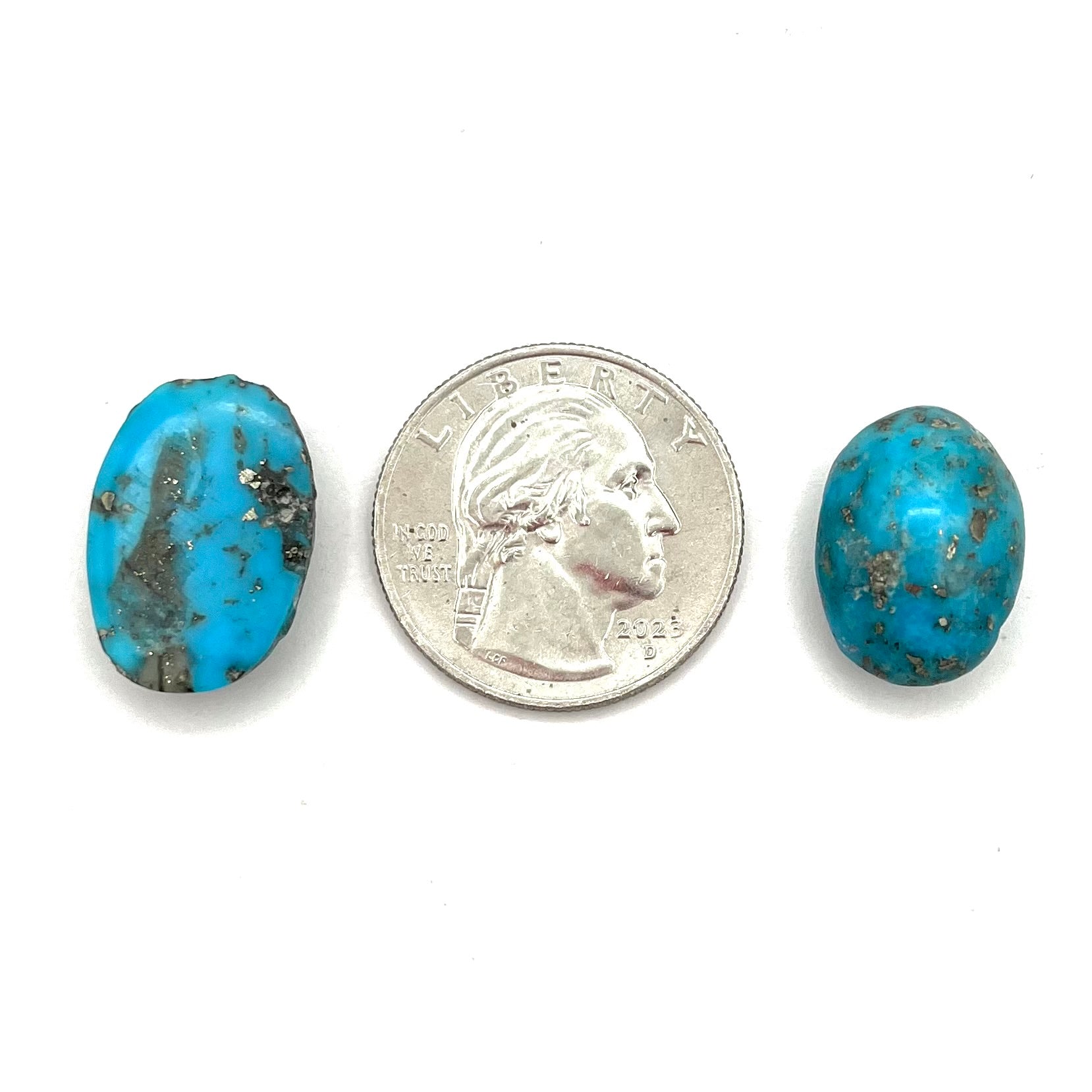 Turquoise with Pyrite Cabochons 10-13g