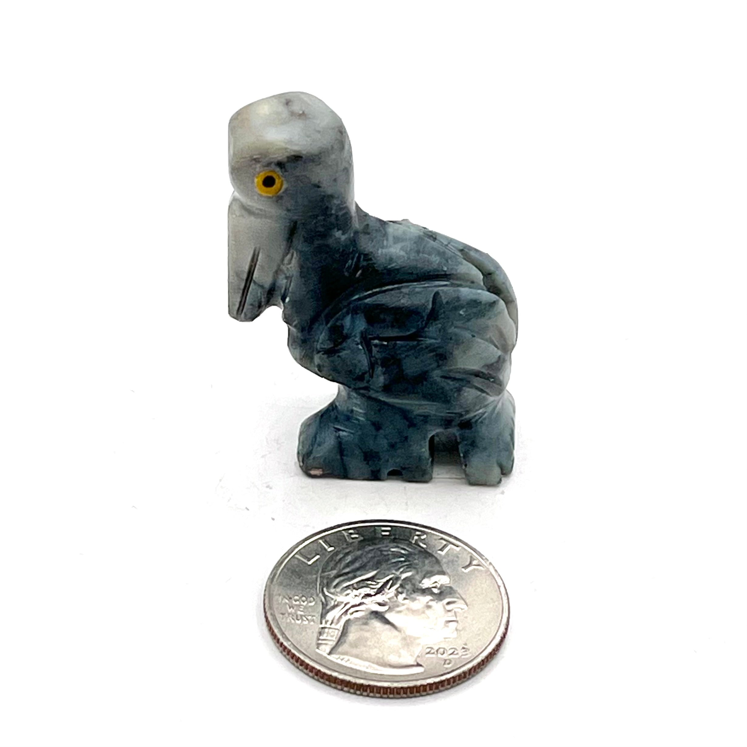 Stone Animal Pelican Carving