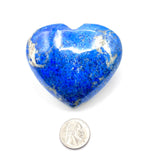 Lapis Lazuli Hearts From Afghanistan, Rich Coloration w/ Pyrite& Calcite