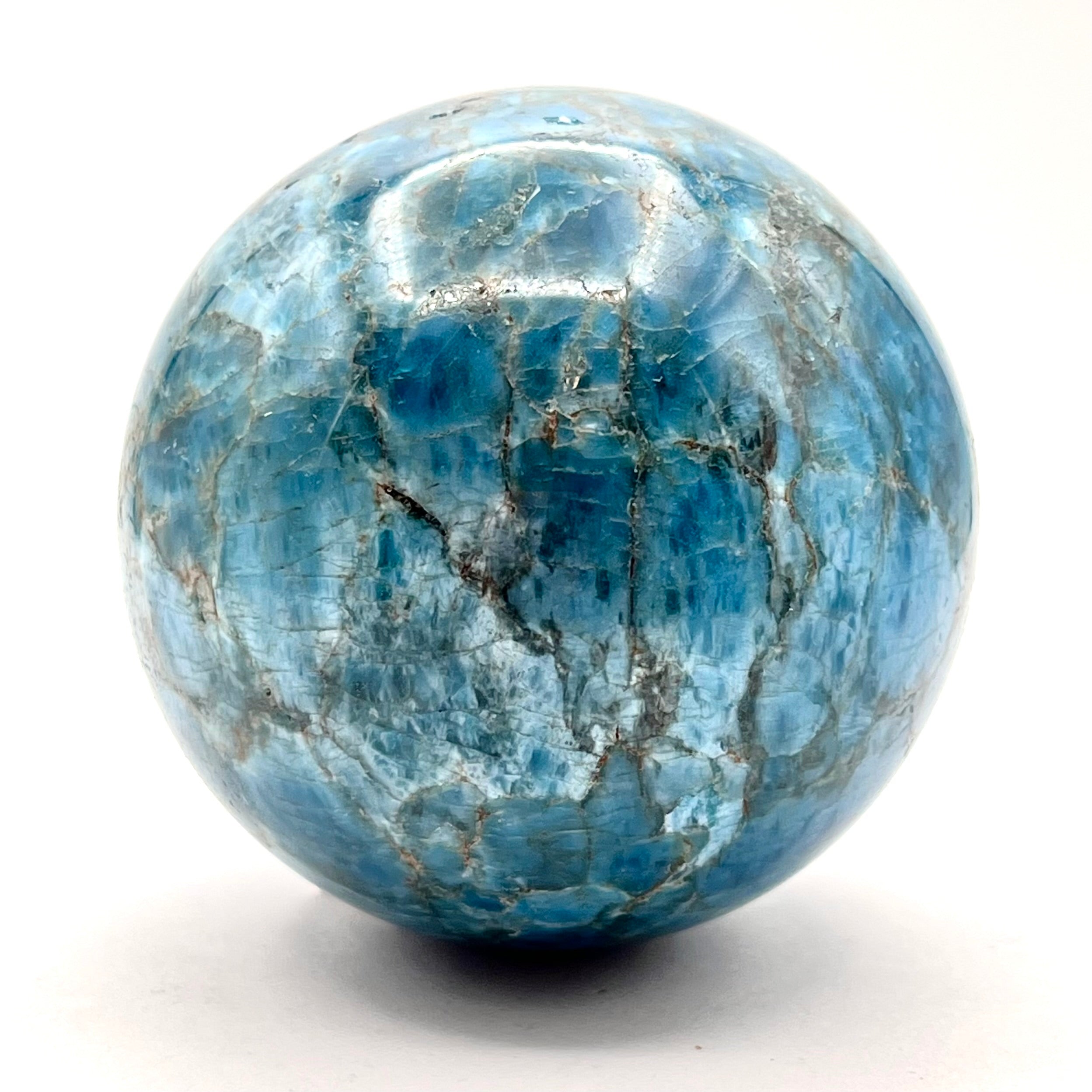Blue Apatite Sphere
