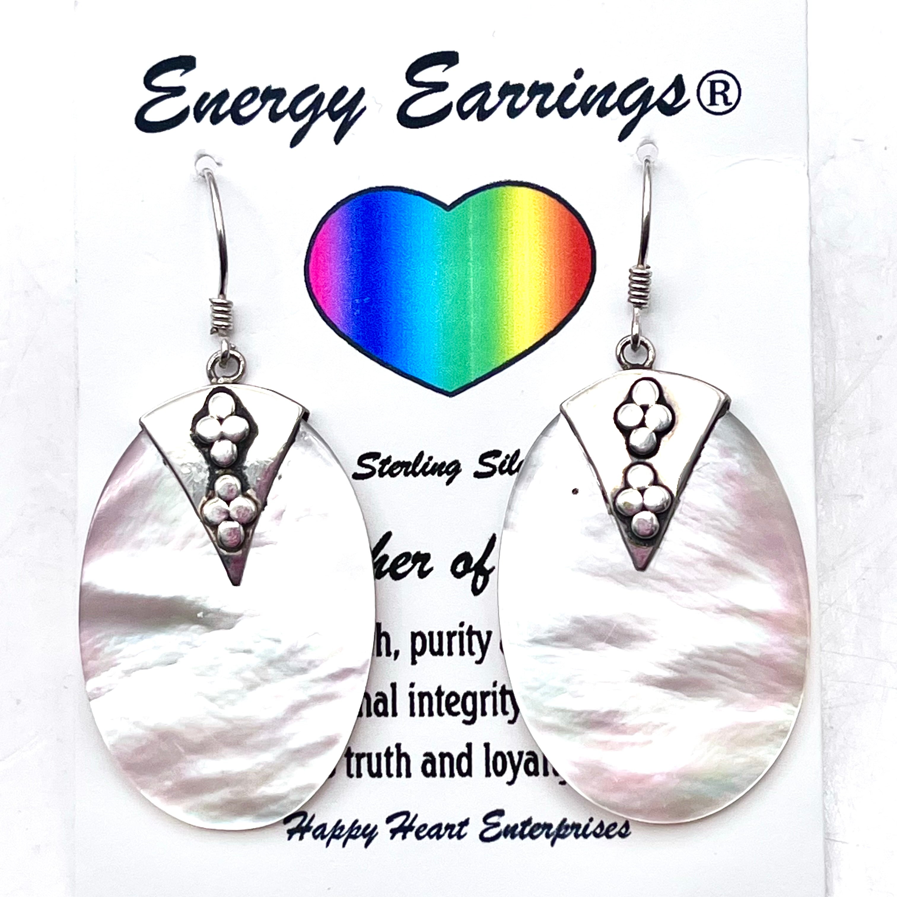Mother of Pearl Energy Earrings