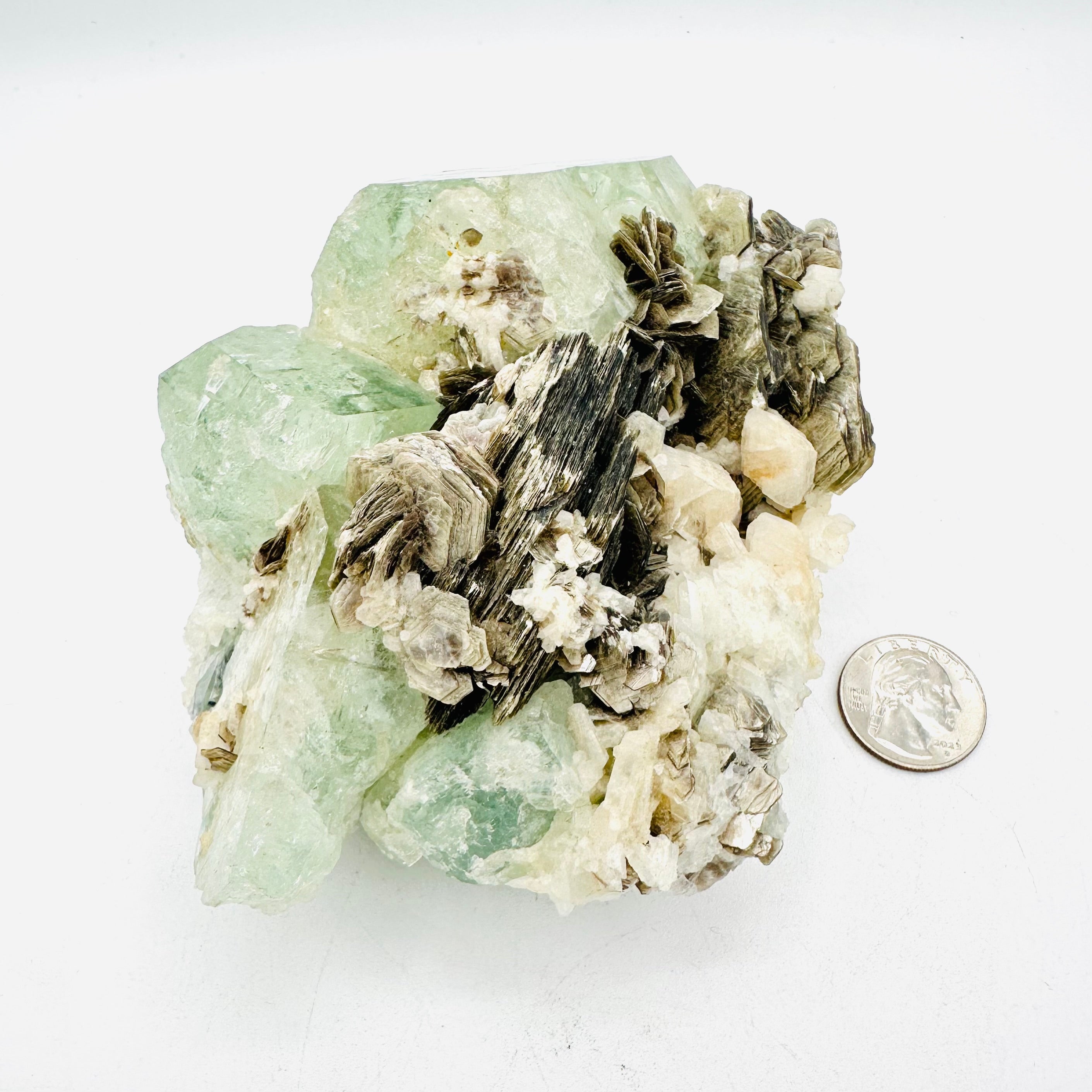 Stunning Aquamarine and Mica