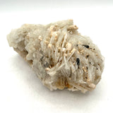 Stunning Gypsum Selenite Angel Wing Cluster w/ Stilbite, Black Tourmaline& Mica