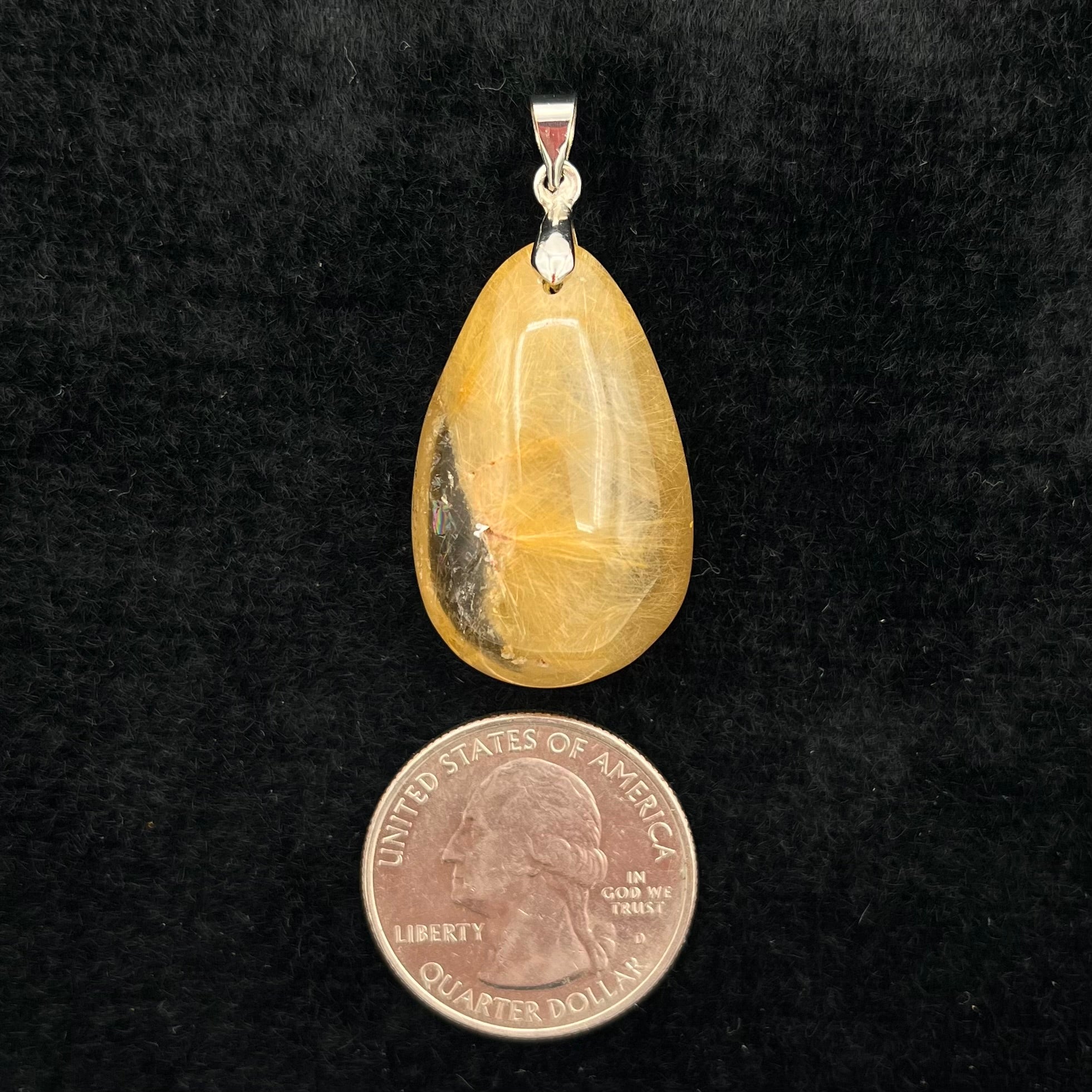 Rutilated Quartz Pendant