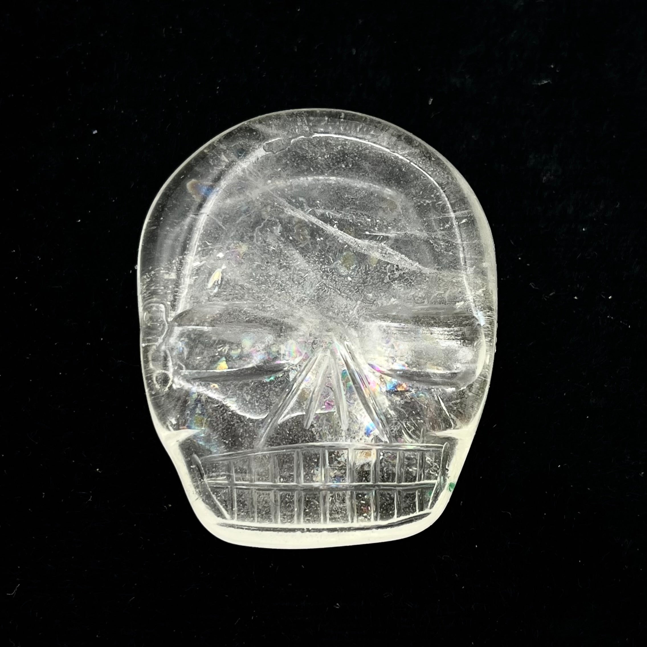 Clear Quartz Skull Palmstone