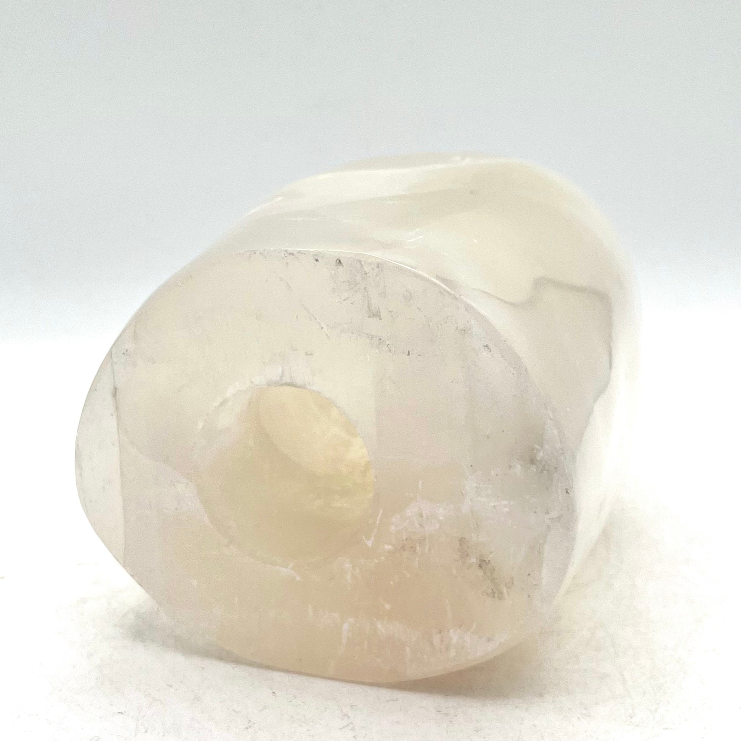 Beautiful Polished Selenite Obelisk w/ Opening for Light