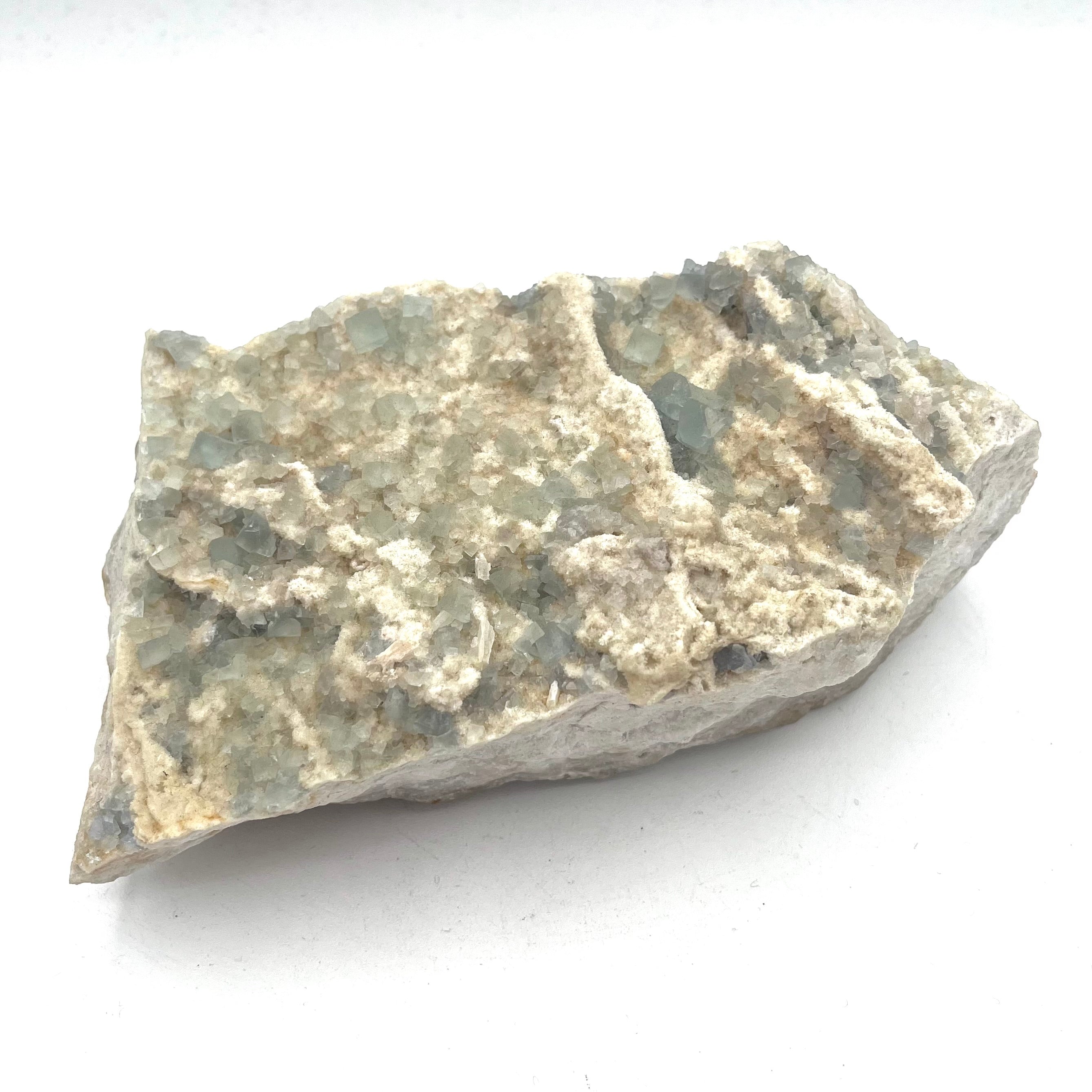 Raw Blue Fluorite in Matrix